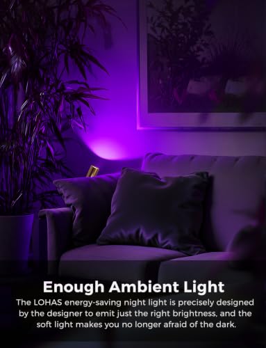Image of L LOHAS LED Night Lights Plug into Wall,[2-Pack] Wall Spot Lights Indoor