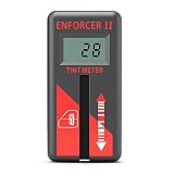 Window Tint Meter for Cars, ±2% Accuracy, Fast Digital Window Tint Meter, 0–100% Range VLT Tester, Pocket-Sized, for Vehicle Inspection & Auto Shop & Film Measurement (Black & Crimson)