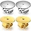 B: Flat Earring Back-gold Tone & Silver