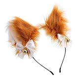Diadema de orejas de zorro Un buen regalo para la mayoría de las personas de distintas edades, como mujeres, niñas en cumpleaños, Halloween, Navidad y otros festivales.