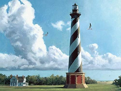 Heritage Puzzle New Morning Cape Hatteras Light 550 Piece Jigsaw Puzzle