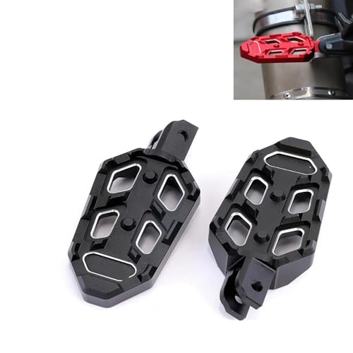 Pegs Zubehör CNC-gefertigte Fußrasten Vorne Für Benelli TNT600 TNT 600i QJMOTOR SRK600 SRK 600 QJ350 QJ400(Nero)