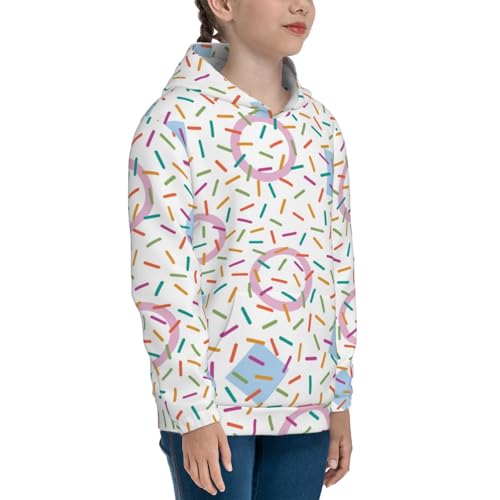 Chaotic Line of Swatches Kids Pullover Hoodies Boys Sweatshirts Girls Athletic Clothes with Pocket2