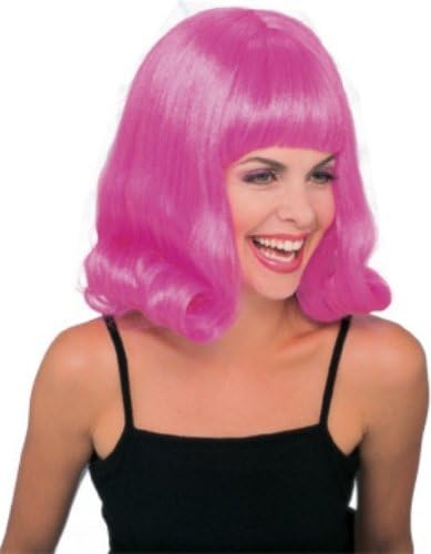 pink 60s wig