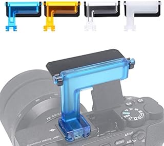 Pupilash Diffuser- Soft Diffuser Mcoplus 4 Colors Cameras Flash Diffuser for Sony Camera A6000/A6500/A6300