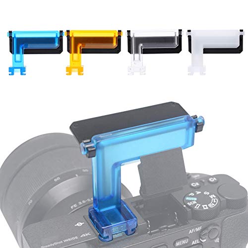 Pupilash Diffuser- Soft Diffuser Mcoplus 4 Colors Cameras Flash Diffuser for Sony Camera A6000/A6500/A6300 