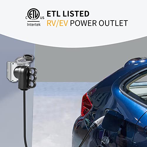 Starelo 30Amp Rv Power Outlet Box,Nema Tt-30R Receptacle 125Volt,Outdoor Dustproof And Weatherproof For Rvs, Electric Vehicles, Generators, Welding Machines, Etc.etl Listed.(Nema Tt-30R Box) #TOP4