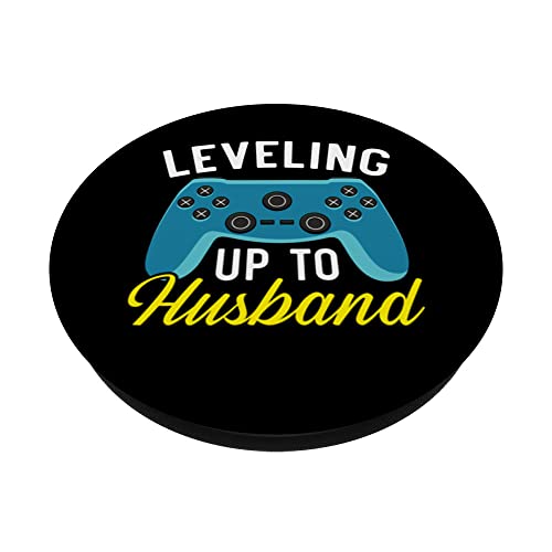 Bride And Groom Wedding Day Marriage Just Married PopSockets Swappable PopGrip, Black - Image 2