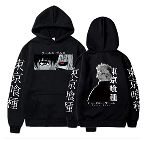 famesale Tokyo Ghoul Sudadera con Capucha Suéter Anime japonés Tokyo Ghoul Sudadera Pullover Disfraz de Cosplay