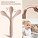 Silicone Baby Feeding Spoons, Training Spoon Self-feeding, First Stage Infant Soft-Tip Easy on Gums, Utensils Supplies, Dishwasher & Boil-proof, 6 Pack