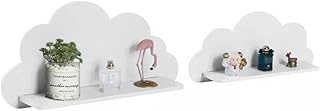 Set of 2 Cloud Shaped Floating Wall Shelf Decorative Bedroom