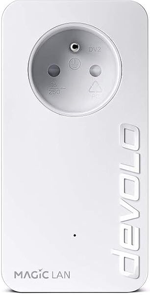 devolo Magic 1 LAN - Adaptador PLC, para Tener Internet fiable en Toda la casa a través del Circuito eléctrico, para el teletrabajo, Enchufe francés - 2