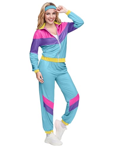 Spooktacular Creations 80er-Jahre-Workout-Kostüm für Damen, Halloween-Outfit für Erwachsene im 70er-Jahre-Workout-Sportbekleidung für Halloween-Kostümparty Spooktacular Creations 80er-Jahre-Workout-Kostüm für Damen, Halloween-Outfit für Erwachsene im 70er-Jahre-Workout-Sportbekleidung für Halloween-Kostümparty