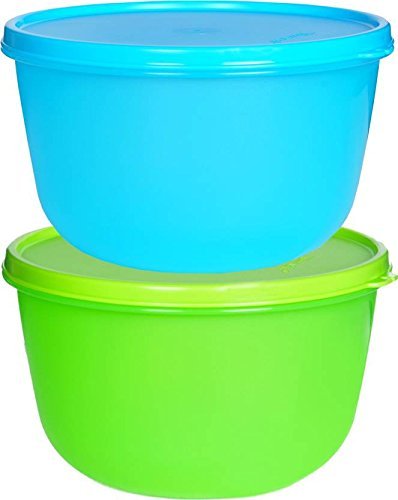 Tupperware Plastic Bowl, Orange - Set of 2