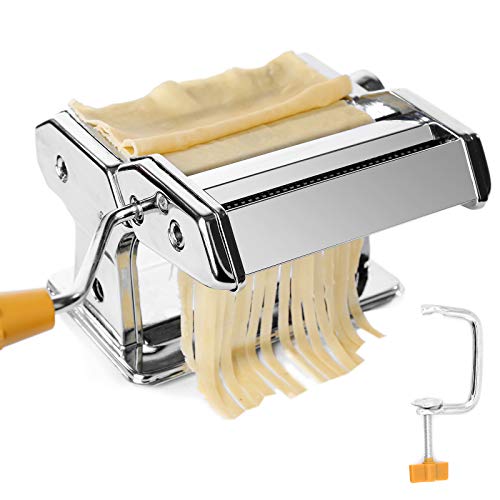 TAECOOOL Nudelmaschine, professionelle handgefertigte Nudelmaschine aus Edelstahl für Spaghetti, Lasagne oder…