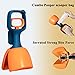 RUJOI Dog Pooper Scooper for Large & Small Dogs, Heavy Duty Super Portable Poop Waste Pick Up, High Strength Material with Bag Dispenser, Easy Grass & Gravel Pick Up Dog Leash Clip & Bags Included
