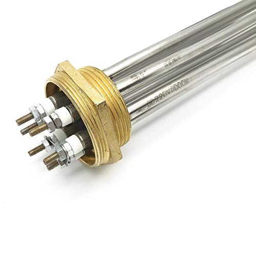 XMHF Tubular Water Heating Element Stainless Steel Thread 220V 6000W for Tank Boiler Water Heater