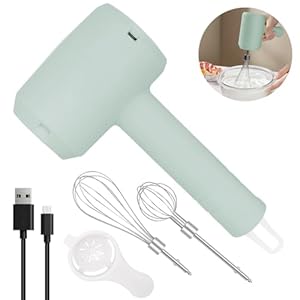 NIUAWASA Kabelloser Elektrischer Handrührer Grün