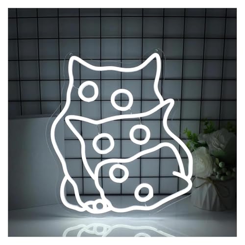 Néon chat intensité variable pour éclairer un anniversaire sans éblouir