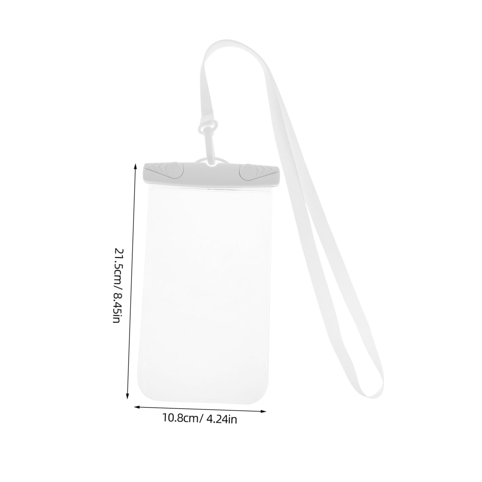 Angoily Phone Pouch for Beach Swimming Kayaking Floating Design Easy Touchscreen Access Watertight Seal Fits Phones for Activities White