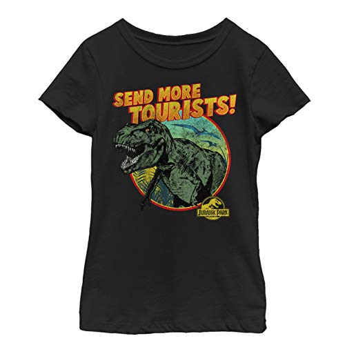 T-shirt Jurassic Park pour femme en coton imprimé vintage décontracté