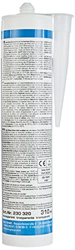 Beko Acryl afdichtmiddel 310 ml transparant, plastoelastisch, geurloos, verflaag compatibel, overschilderbaar, hoge hechting - Afbeelding 3