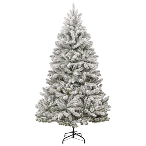 Árbol de Navidad artificial sin caída de hojas de 210 cm con luces y bolas 6