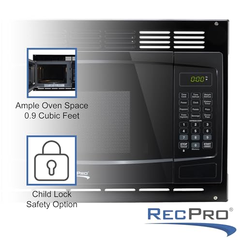 RecPro-RV-Microwave-with-Trim-Kit-10-Cu-Ft-900W-Direct-replacement-for-Greystone-and-High-Pointe-Black RecPro RV Microwave with Trim Kit 10 Cu Ft 900W Direct replacement for Greystone and High Pointe Black