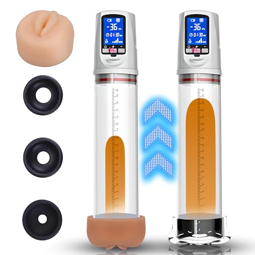 Men's Vacuum Pump Training Strength Erectile Dysfunction Pump Trainings Strength Men Suction Increase Pumps Men's Shaft Pump, Train Large Size Pump 2 in 1 Pump ED Vacuum Pumpss BVHS11