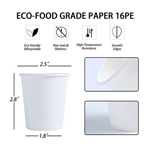 Lamosi 300 Pack 5 oz Paper Cups, Disposable Bathroom Cups, 5oz Paper by Lamosi - Image 2