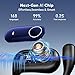MOZC 168 Languages AI Live Translation Earbuds, 4-in-1 Smart Mode Bluetooth 5.4 Touch Screen Earphones Real-Time Headphones Translator, Fit iOS and Android Ideal for Business and Learning, Deep Blue