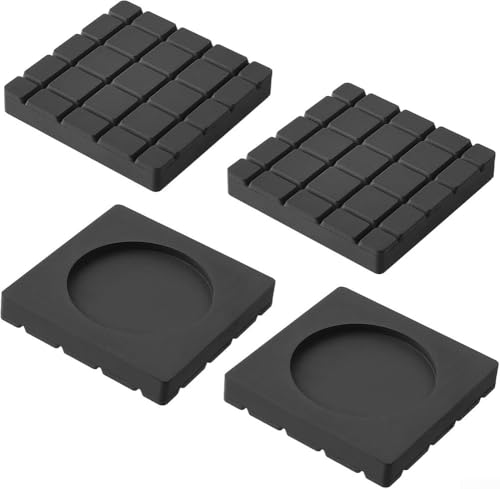 Ayuda a la estabilidad de la lavadora Obtén tu juego de 4 alfombrillas antivibración hoy