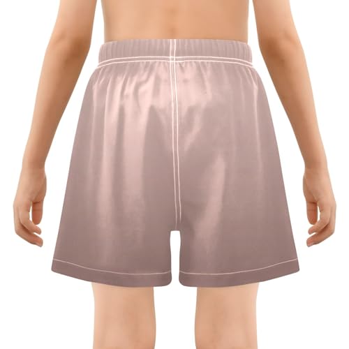 GuoChe Swimming Shorts for Boy Little Boys Quick Dry Volleyball Shorts Lined Rose Gold Gradient3
