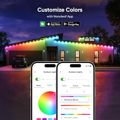 Image of Nanoleaf Matter Permanent Outdoor Lights, Smart RGBCW Outdoor String Lights