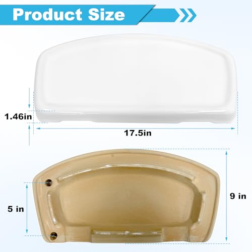 image for showingo 735121-400.020/4021 Porcelain Toilet Tank Lid Compatible with