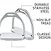Equinez Tools Horse Riding Safety Stirrups Irons Polish Silver Gloss Finish Stainless (4 3/4)