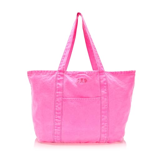 GAP Womens Overdye Canvas Tote Bag Gasoline Green One Size