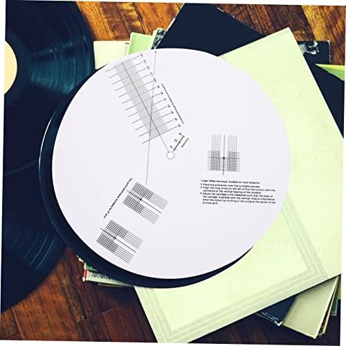 NUOBESTY Profesyonel kaymaz kalibrasyon plakası, akrilikten, plak için, pikap, hafif ayar aleti, hassas iğne ayarı ve mesafe ölçümü için, vinil kayıt cihazı aksesuarı - Görsel 2