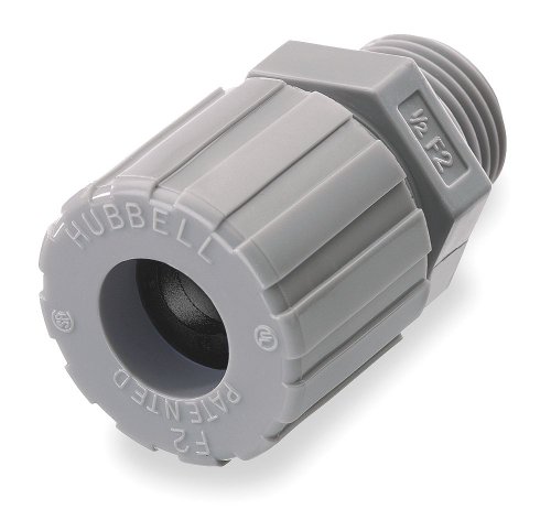 Hubbell SHC1010CR Kellems Wire Management Cord Connectors, Straight Male, Nylon, 3/8