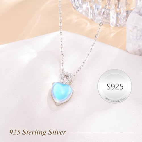 925 Sterling Silver Moonstone Necklace New Beginnings, Senior 2026 Gifts Moonstone Jewelry June Birthstone Necklace for Women, Inspirational Graduation Gifts for Daughter Best Friend Sister Birthday Gifts Ideas — view 4