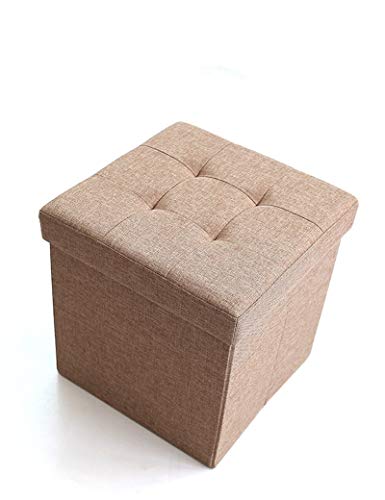 Sofa carré pliable MU avec coffre de stockage et assise en tissu rembourré