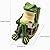 Tirifer Solar Frog Garden Statue, Outdoor Decor Figurine with Solar Light Fairy Garden Accessories Frog Decor for Patio, Balcony, Porch, Yard, Lawn Bedroom