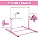 SHIWEI Gymnastics Training Bar- Height Adjustable 3' to 5' Horizontal Kip Bar for Kids