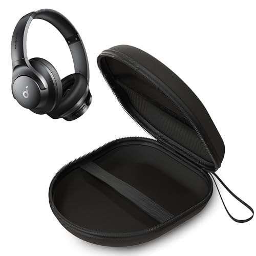 Image of Sounce Headphone Case for Anker Q20i Bluetooth Headphone | Portable Carrying Case Cover | Hard EVA Shell Travel Storage Case with Shockproof, Waterproof, and Premium Protective Cover - (Black)