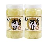 YUHO Pickled Sushi Ginger 24 Oz Japanese White Gari Sushi Ginger Fat Free, Sugar Free, Kosher, BRC,