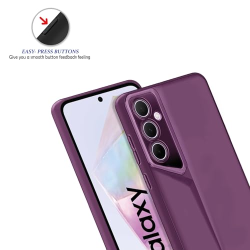 Image of Amazon Brand - Solimo Ultra-Thin Blade Runner Series Matte Finished Camera Protection Soft Back Cover for Samsung Galaxy A35 5G - Purple