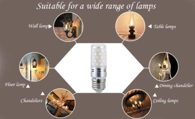 Image of Wall Lamp Chandelier Pendant Light, Home Decor for Bedroom, Living Room, Hallway, Cafe, Hotel, Restaurant (E 27 Wall LAMP Hanging LAMP LED Bulb Pack of 4)