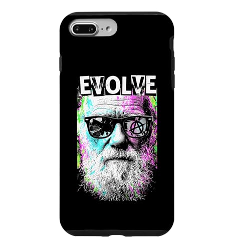 Charles Darwin Evolve ���g�� ���B���e�[�W �|�b�v�A�[�g �Ȋw �X�}�z�P�[�X iPhone 7 Plus/8 Plus �p
