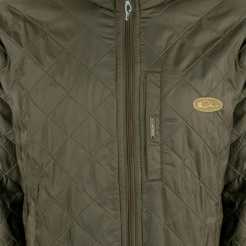 DRAKE Men's Delta Quilted Fleece-Lined Durable Soft Insulated Lightweight Non-Bulk Outdoor Sports Casual Jacket w/Pockets3