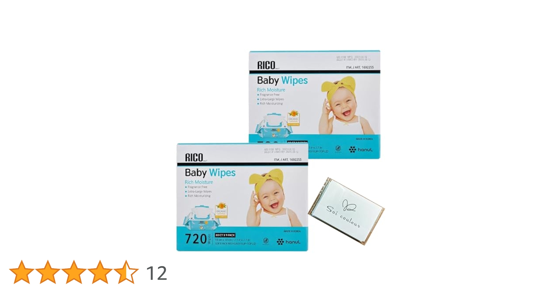 Amazon.co.jp: rico リコ おしりふき 赤ちゃん 900枚 (x2ケース